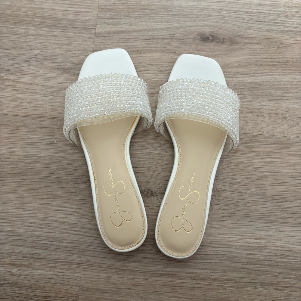 Jessica Simpson Beaded Slides